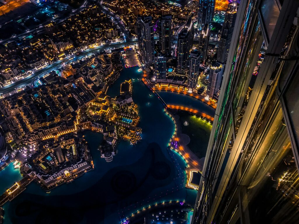 Aerial Photography Of Cityscape At Nighttime